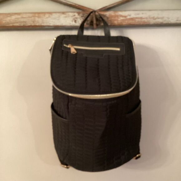 AIMEE KERSTENBERG BLACK QUILTED SARDINA BACKPACK - Picture 5 of 14